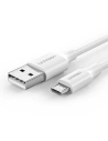Kabel UGREEN USB-A/microUSB QC 3.0 2.4A 1m (bílý)