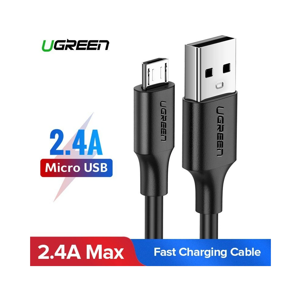 Hurtownia GSM - Kabel UGREEN USB-A/microUSB QC 3.0 2.4A 1m (bílý) - UGR1599 - {ean13} - Hurt
