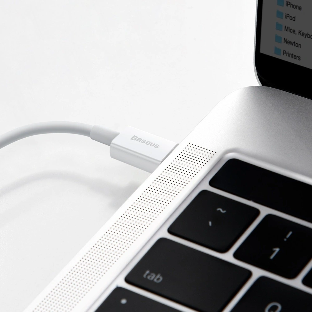 Hurtownia GSM - Cablul Baseus Superior Series USB-C/Lightning 20W, PD, 1.5m (alb) - BSU4147 - {ean13} - Hurt