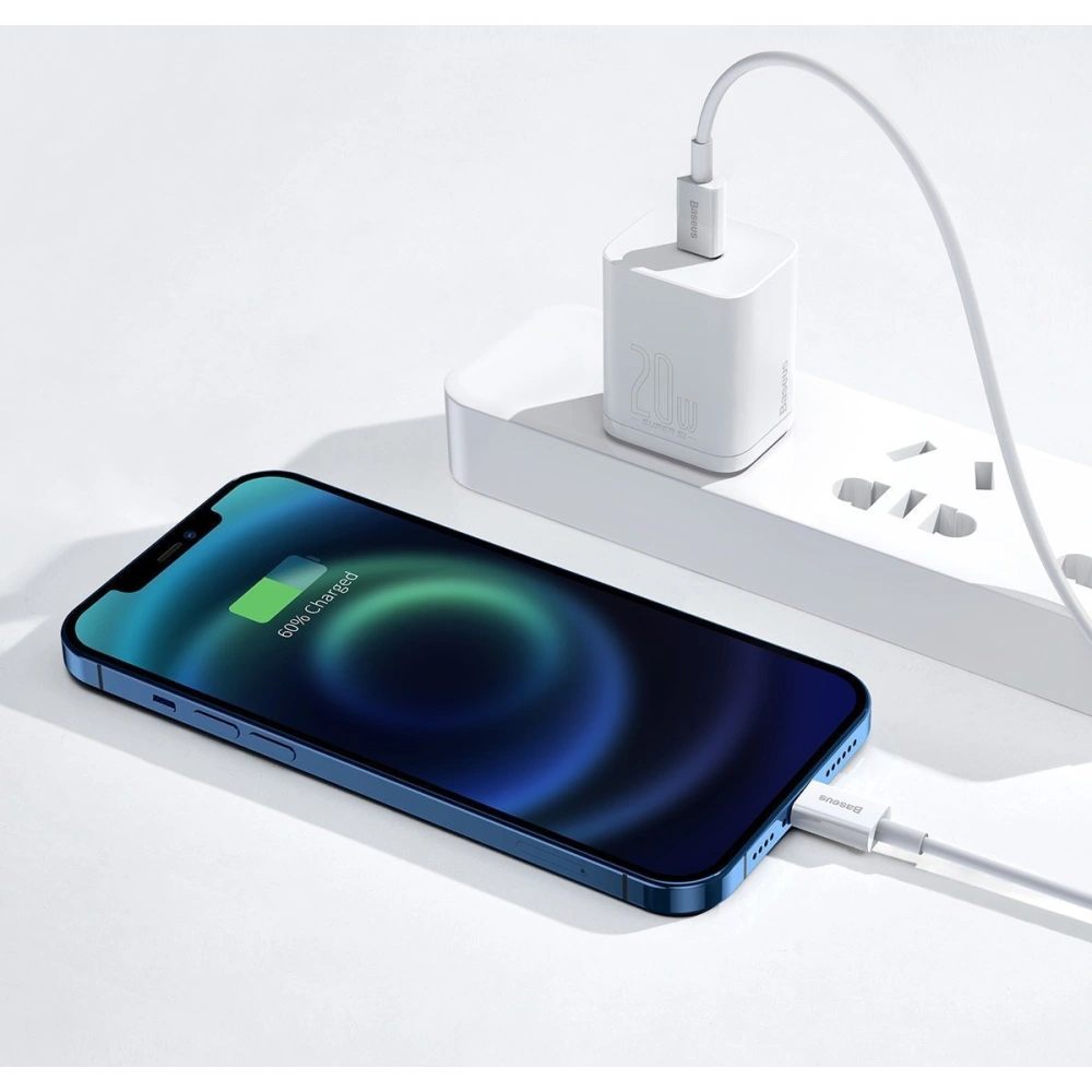 Hurtownia GSM - Cablul Baseus Superior Series USB-C/Lightning 20W, PD, 1.5m (alb) - BSU4147 - {ean13} - Hurt