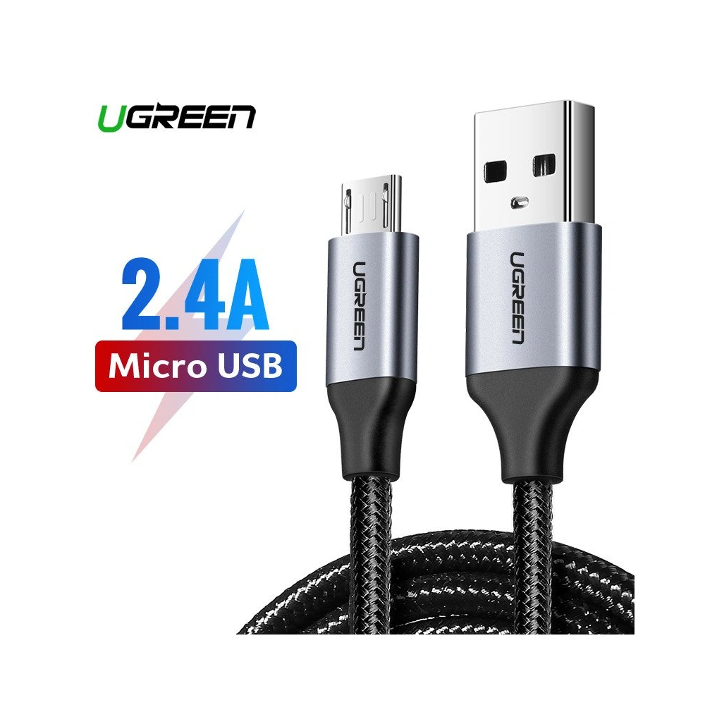 Hurtownia GSM - Kabel UGREEN USB-A/microUSB QC 3.0 2.4A 1.5m (černý) - UGR1600 - {ean13} - Hurt