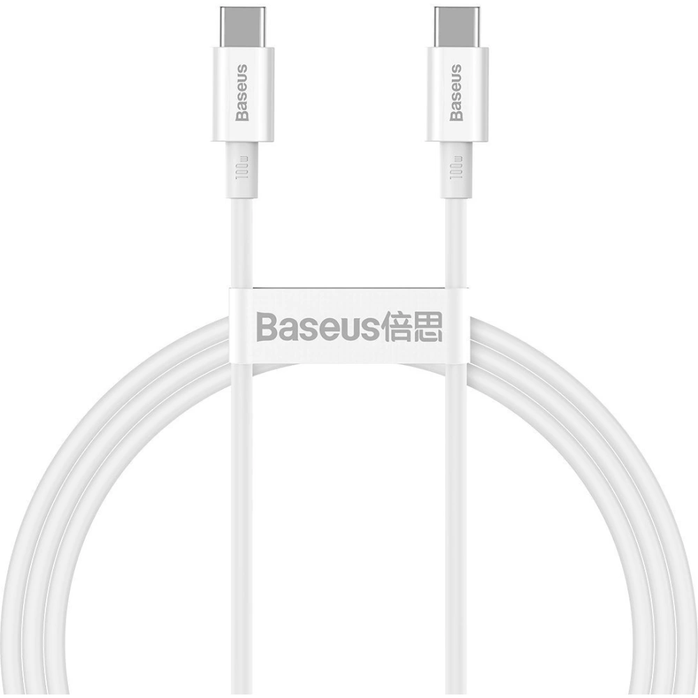 Hurtownia GSM - Cablul Baseus Superior Series USB-C/USB-C 100W, 1m (alb) - BSU4148 - {ean13} - Hurt