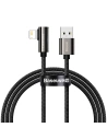 Winkelkabel Baseus Legend Series USB-A/Lightning 2.4A, 1m (schwarz)