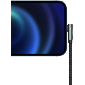 Kabel kątowy Baseus Legend Series USB-A/Lightning 2.4A, 1m (czarny)