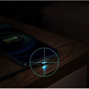 Kabel kątowy Baseus Legend Series USB-A/Lightning 2.4A, 1m (czarny)