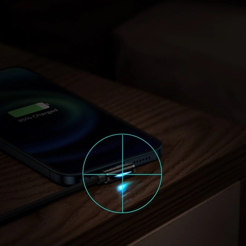 Kabel kątowy Baseus Legend Series USB-A/Lightning 2.4A, 1m (czarny)