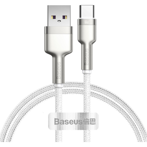 Baseus Distributor - 6953156209763 - BSU4150 - Baseus Cafule USB-A/USB-C Cable 66W, 1m (white) - B2B homescreen