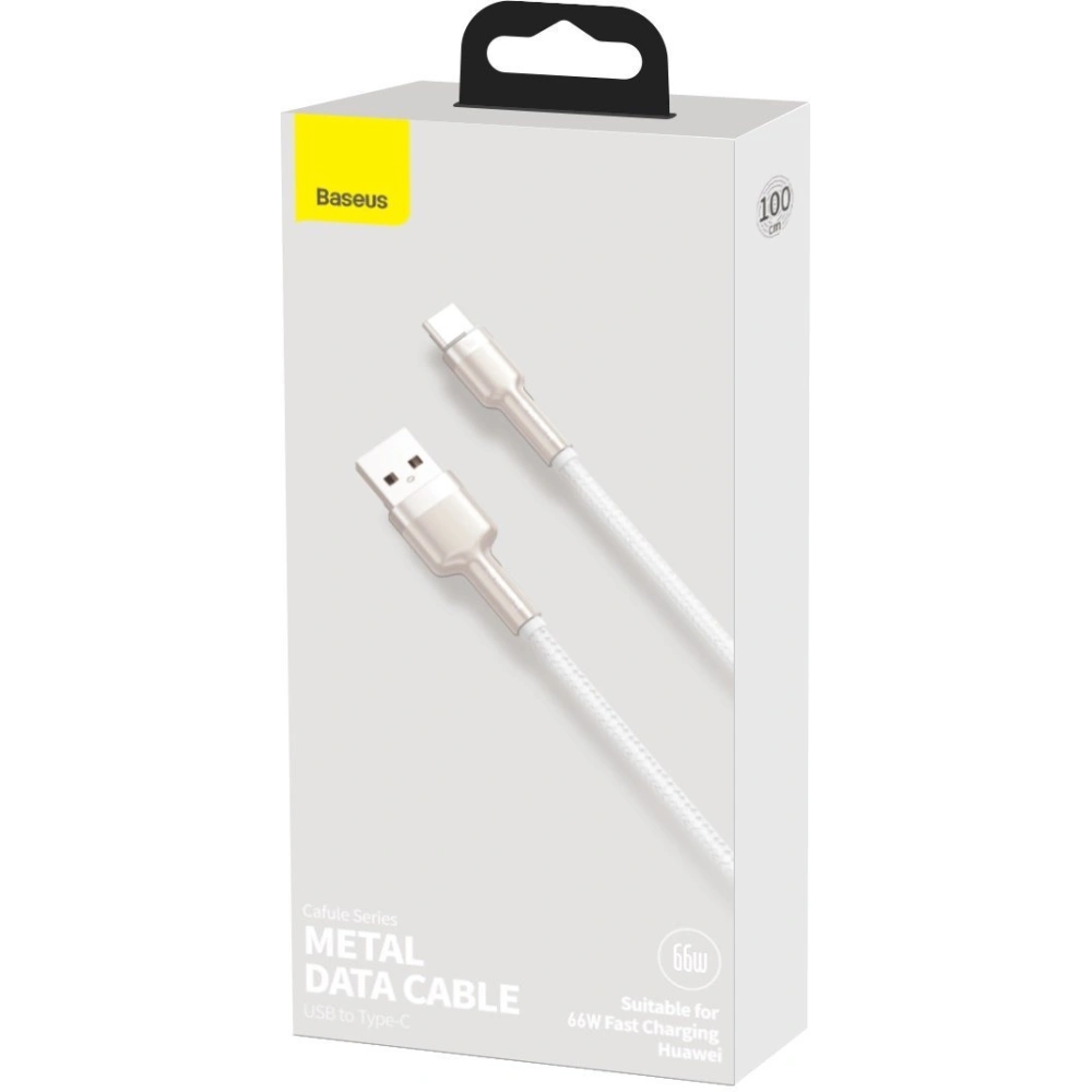 Hurtownia GSM - Cablul Baseus Cafule USB-A/USB-C 66W, 1m (alb) - BSU4150 - {ean13} - Hurt