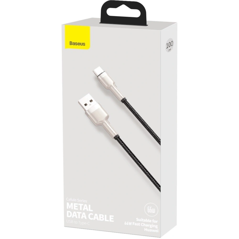 Hurtownia GSM - Kábel Baseus Cafule USB-A/USB-C 66W, 1m (fekete) - BSU4151 - {ean13} - Hurt