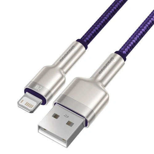 Kabel Baseus Cafule USB-A/Lightning 2.4A, 1m (fioletowy)