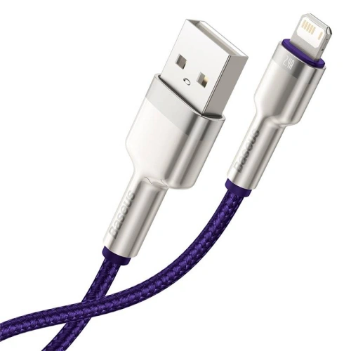 Kabel Baseus Cafule USB-A/Lightning 2.4A, 1m (fioletowy)