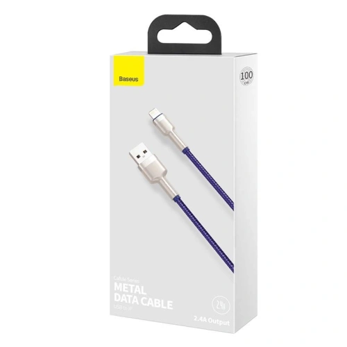 Kabel Baseus Cafule USB-A/Lightning 2.4A, 1m (fioletowy)