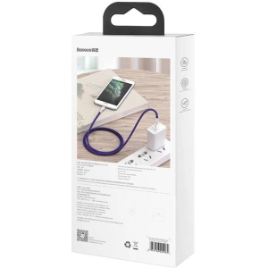 Kabel Baseus Cafule USB-A/Lightning 2.4A, 1m (fioletowy)