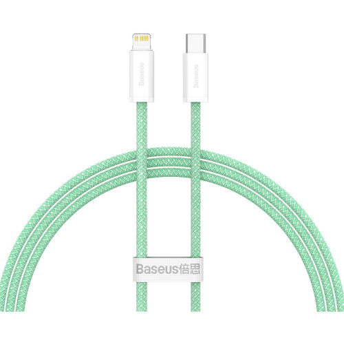 Hurtownia Baseus - 6932172601928 - BSU4153 - Kabel Baseus Dynamic Series USB-C/Lightning 20W, 1m (zielony) - B2B homescreen