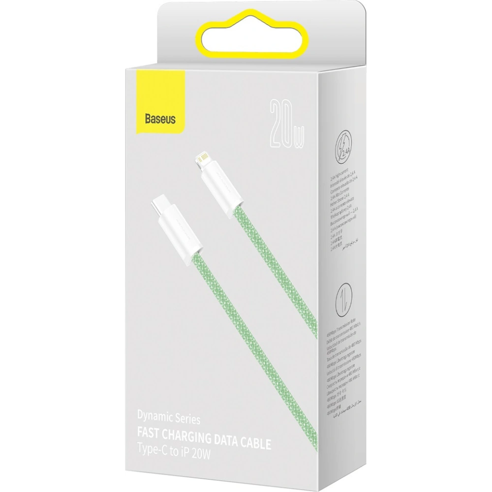 Hurtownia GSM - Kabel Baseus Dynamic Series USB-C/Lightning 20W, 1m (zelený) - BSU4153 - {ean13} - Hurt