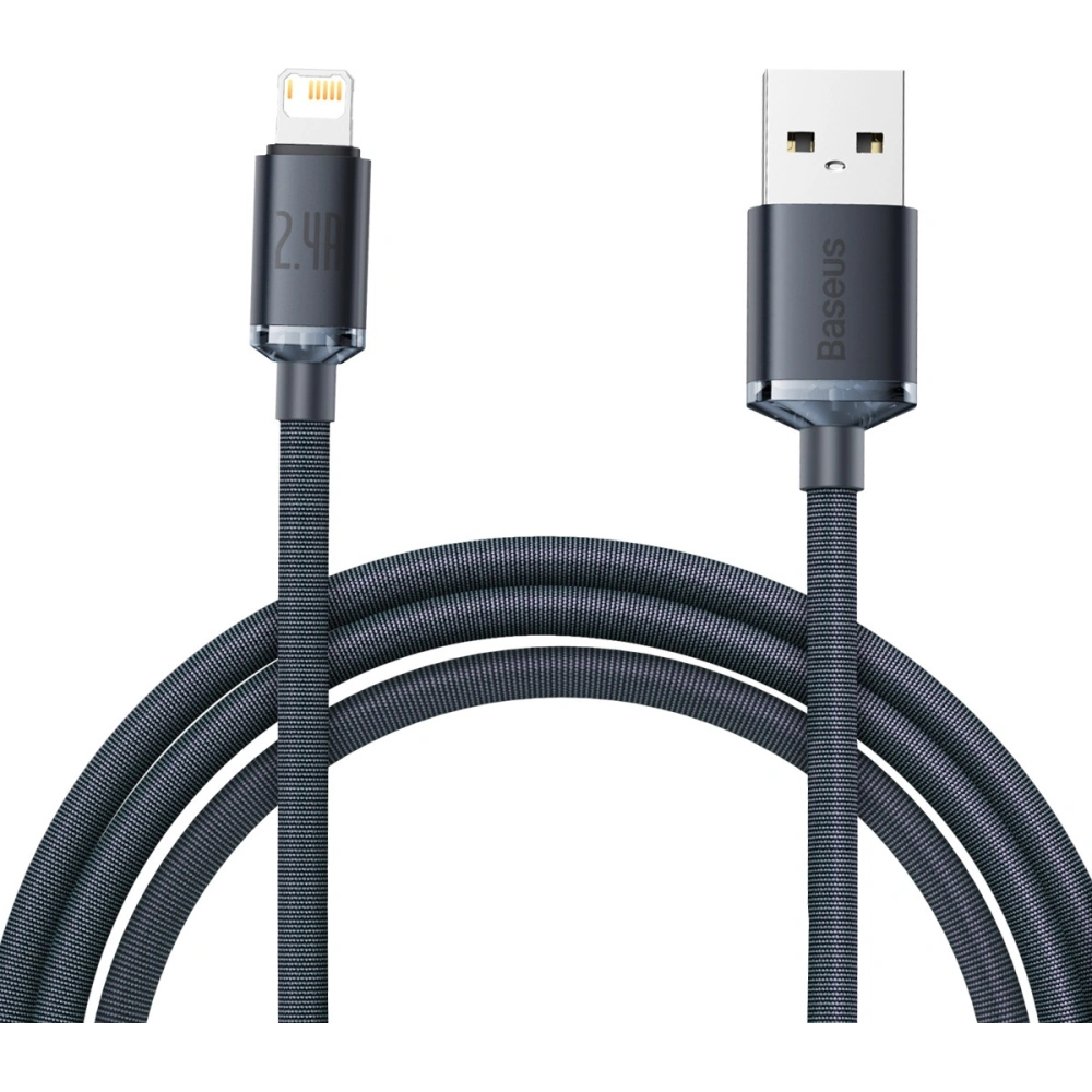 Hurtownia GSM - Kabel Baseus Crystal Shine USB-A/Lightning 2.4A, 2m (schwarz) - BSU4155 - {ean13} - Hurt