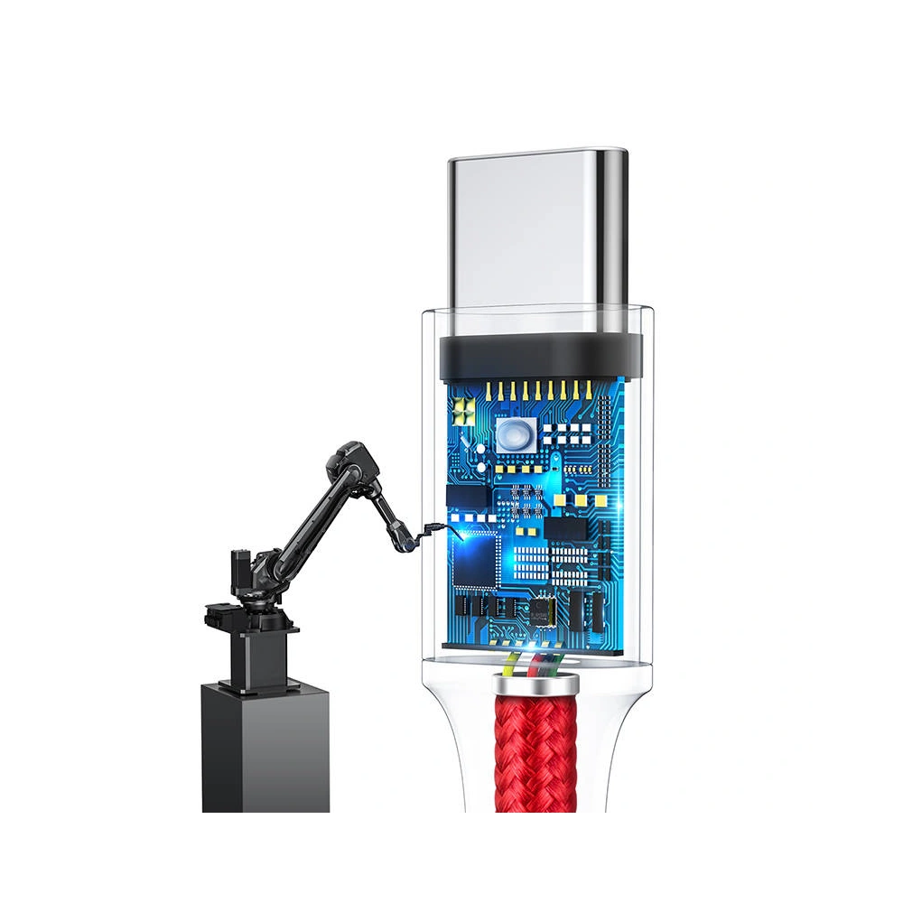 Hurtownia GSM - Cablul USB Rapid Series 3-in-1 pentru USB-C / Lightning / Micro 1.2m (roșu) - BSU4158 - {ean13} - Hurt