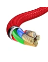 Hurtownia GSM - Kabel USB Rapid Series 3-in-1 do USB-C / Lightning / Micro 1.2m (červený) - BSU4158 - {ean13} - Hurt