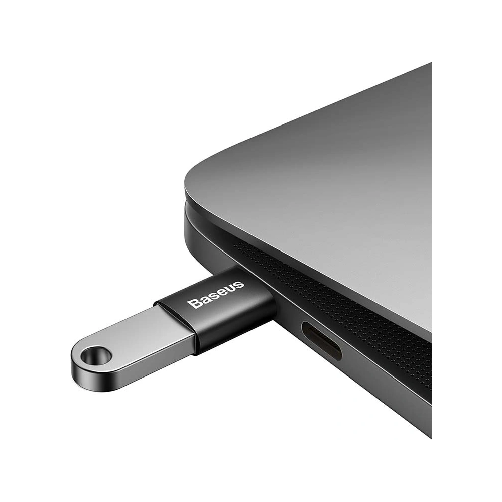 Hurtownia GSM - Adaptér Baseus Ingenuity USB-C/USB-A OTG (černý) - BSU4162 - {ean13} - Hurt