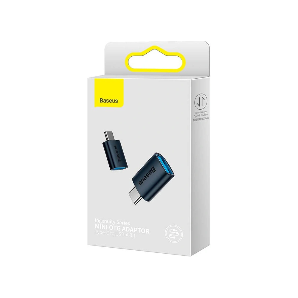 Hurtownia GSM - Adaptér Baseus Ingenuity USB-C/USB-A OTG (modrý) - BSU4163 - {ean13} - Hurt