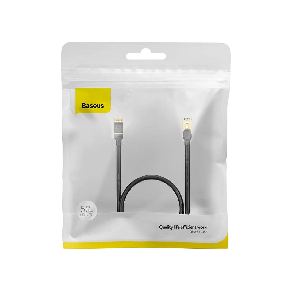 Hurtownia GSM - Cablul de rețea Baseus Ethernet RJ45 10Gbps, 0,5m (negru) - BSU4164 - {ean13} - Hurt