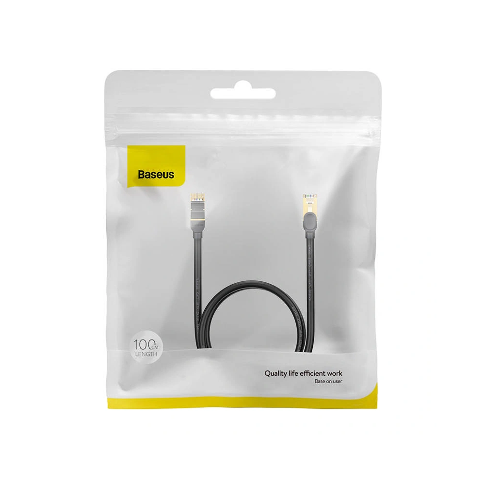 Hurtownia GSM - Cablul de rețea Baseus Ethernet RJ45 10Gbps, 1m (negru) - BSU4165 - {ean13} - Hurt