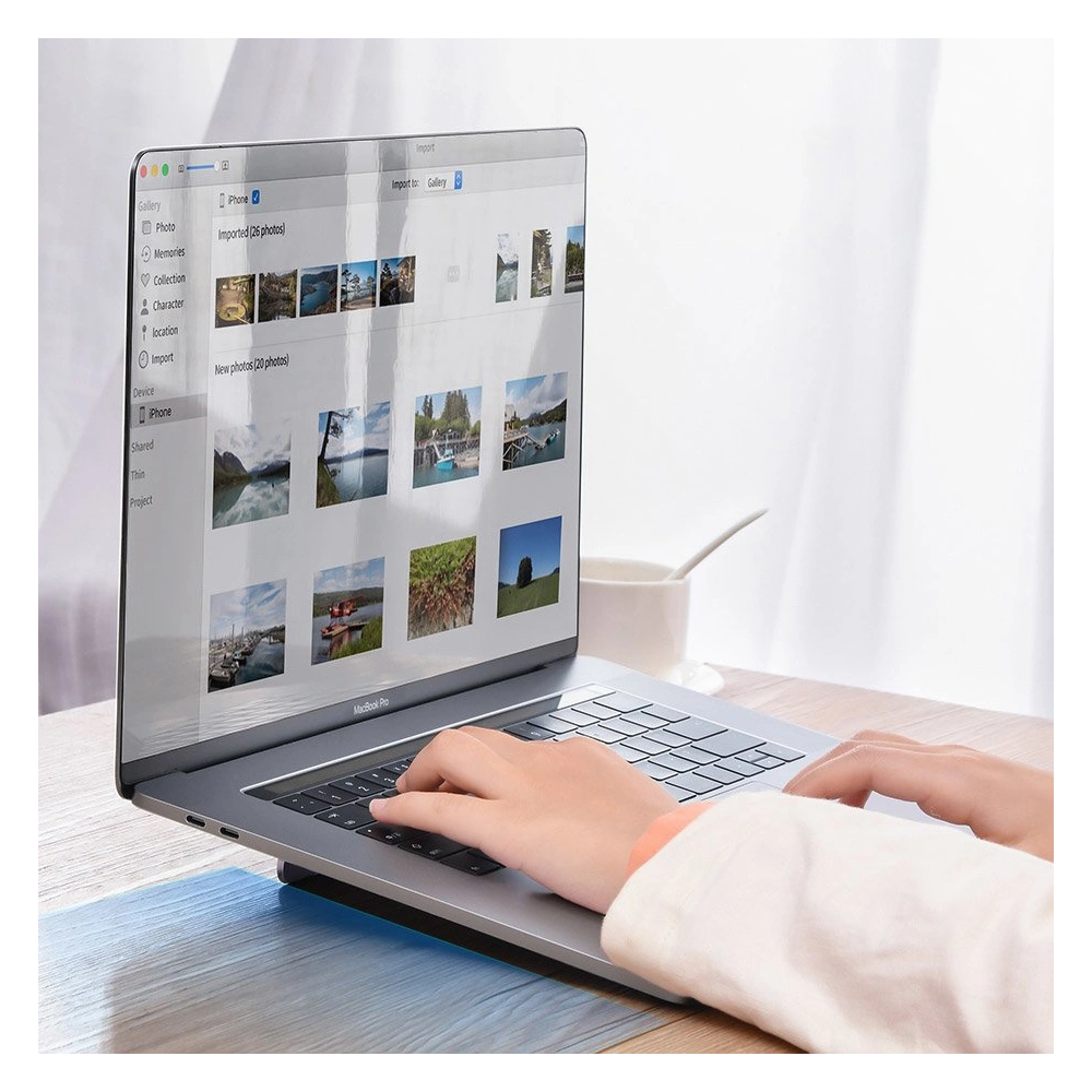 Hurtownia GSM - Suport pentru laptop Baseus Apple MacBook pliabil argintiu - BSU4166 - {ean13} - Hurt
