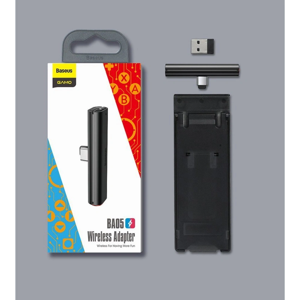 Hurtownia GSM - Bluetooth-Transmitter Baseus GAMO BA05 USB-C Nintendo Switch schwarz - BSU4167 - {ean13} - Hurt