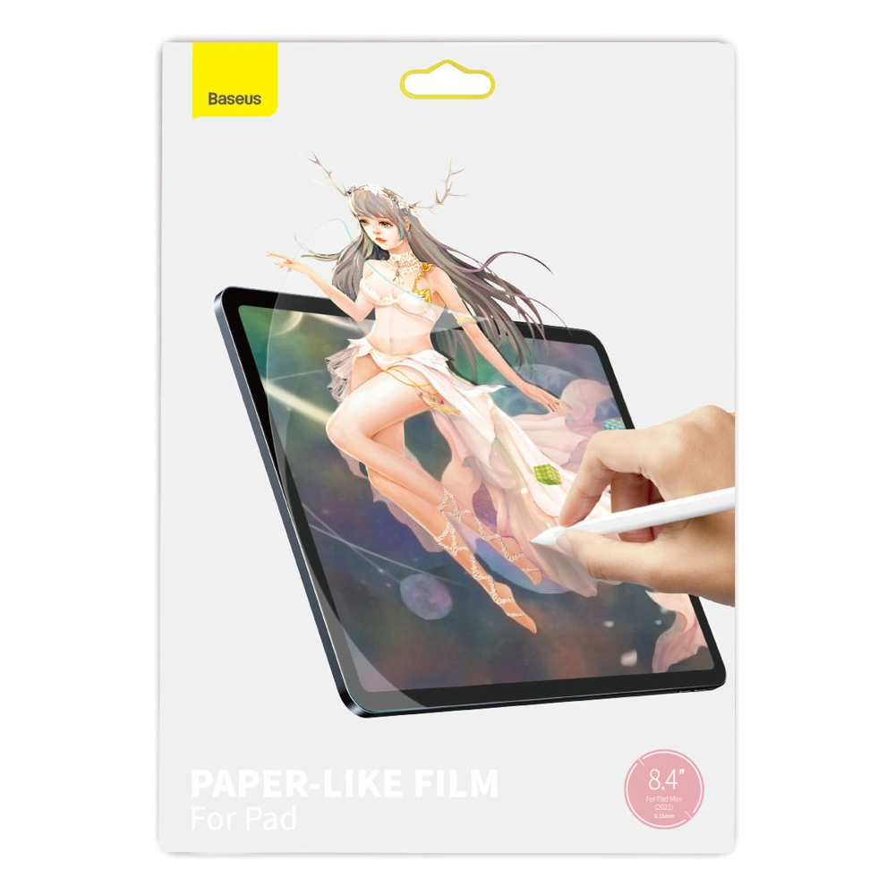 Hurtownia GSM - Matt képernyőfólia 0.15mm Baseus Papírszerű Apple iPad mini 2021 (6. generáció) / iPad mini 8.3" 2024 7gen - BSU4171 - {ean13} - Hurt