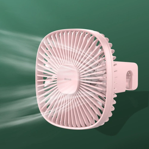 Magnetyczny wiatrak na zagłówek Baseus na tylną kanapę różowy