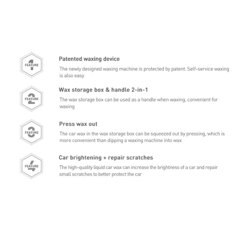 Przyrząd do woskowania karoserii Baseus czarny