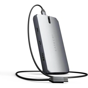Hurtownia GSM - Adapter Satechi Multiport Adapter USB-C (USB-C, 2x USB-A, HDMI, VGA, Ethernet, kártyaolvasó) (ezüst) - STH44 - {ean13} - Hurt