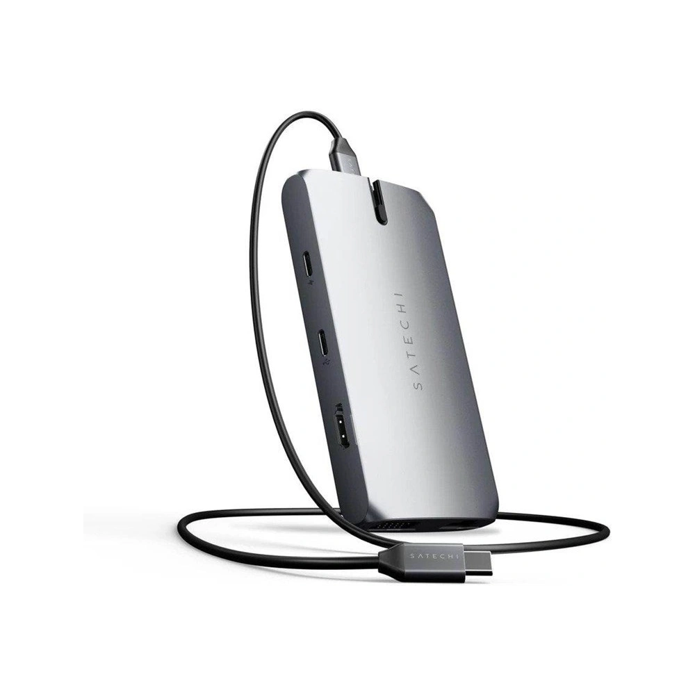 Hurtownia GSM - Adapter Satechi Multiport Adapter USB-C (USB-C, 2x USB-A, HDMI, VGA, Ethernet, Kartenleser) (silber) - STH44 - {ean13} - Hurt