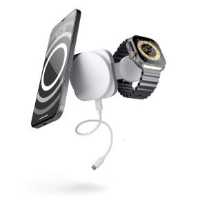 Hurtownia GSM - ZENS Travel 2w1 MagSafe vezeték nélküli töltő, Apple Watch - ZENS12 - {ean13} - Hurt