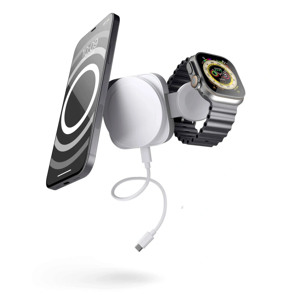 Hurtownia GSM - Bezdrátová nabíječka ZENS Travel 2w1 MagSafe, Apple Watch - ZENS12 - {ean13} - Hurt