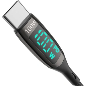 Hurtownia GSM - Kabel BlitzWolf BW-TC23 USB-C/USB-C z wyświetlaczem, 100W, 1.8m (czarny) - BLZ561 - {ean13} - Hurt