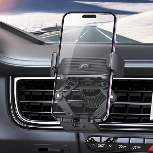 Uchwyt samochodowy AWEI X39 do kratki wentylacyjnej czarny/black