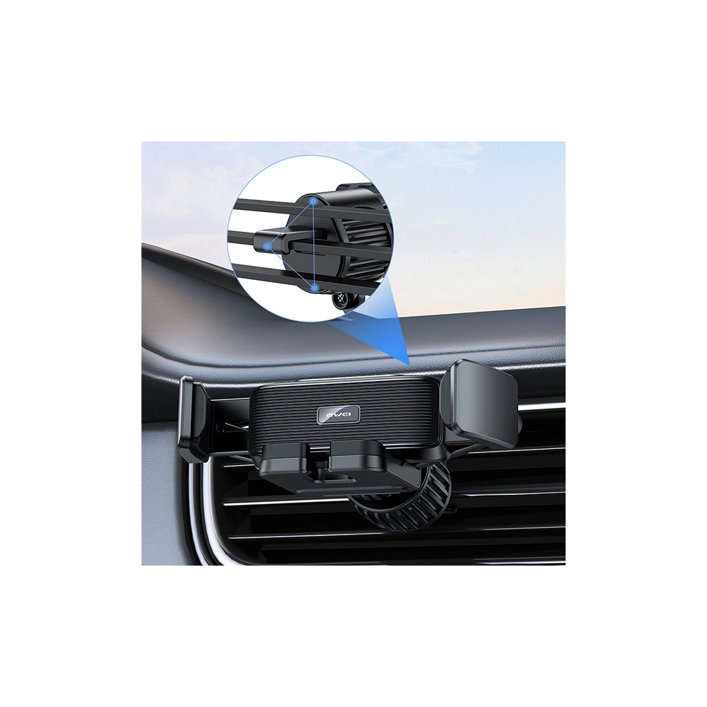 Hurtownia GSM - Auto Halter AWEI X39 für Lüftungsgitter schwarz/black - AWEI142 - {ean13} - Hurt
