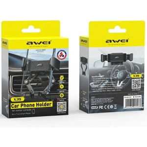 Hurtownia GSM - Auto Halter AWEI X39 für Lüftungsgitter schwarz/black - AWEI142 - {ean13} - Hurt