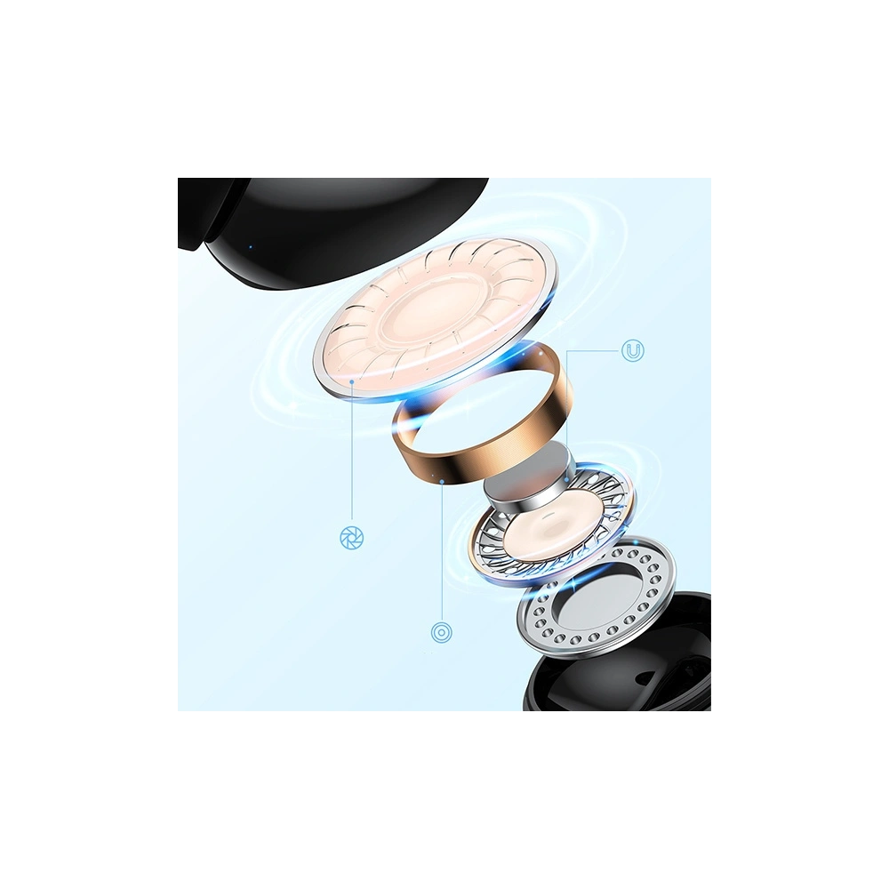 Hurtownia GSM - Căști TWS AWEI T61 Bluetooth 5.3 + stație de încărcare neagră/black - AWEI146 - {ean13} - Hurt