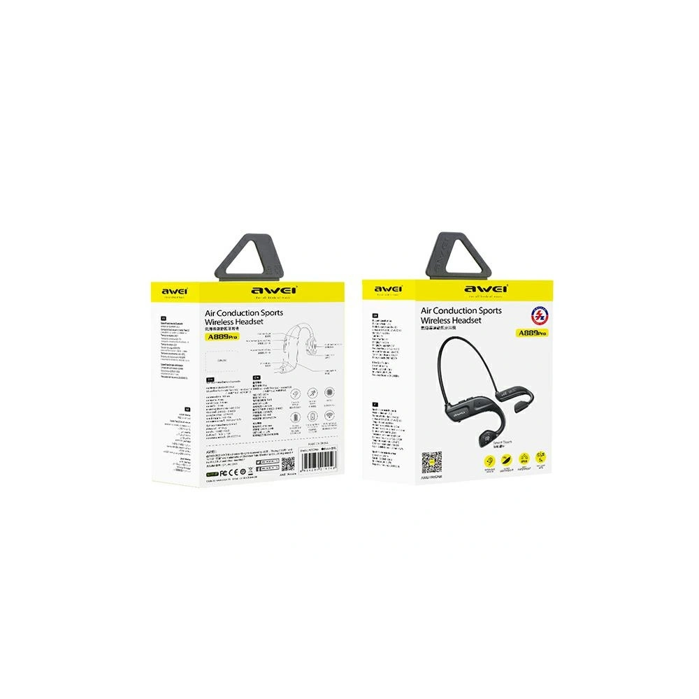 Hurtownia GSM - Sluchátka na uši AWEI Bluetooth 5.2 A889 Pro černá/black - AWEI148 - {ean13} - Hurt
