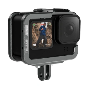 Hurtownia GSM - Alumuniowa obudowa zabezpieczająca Telesin do GoPro Hero 11/10/9 z uchwytem pionowym - TLS105 - {ean13} - Hurt
