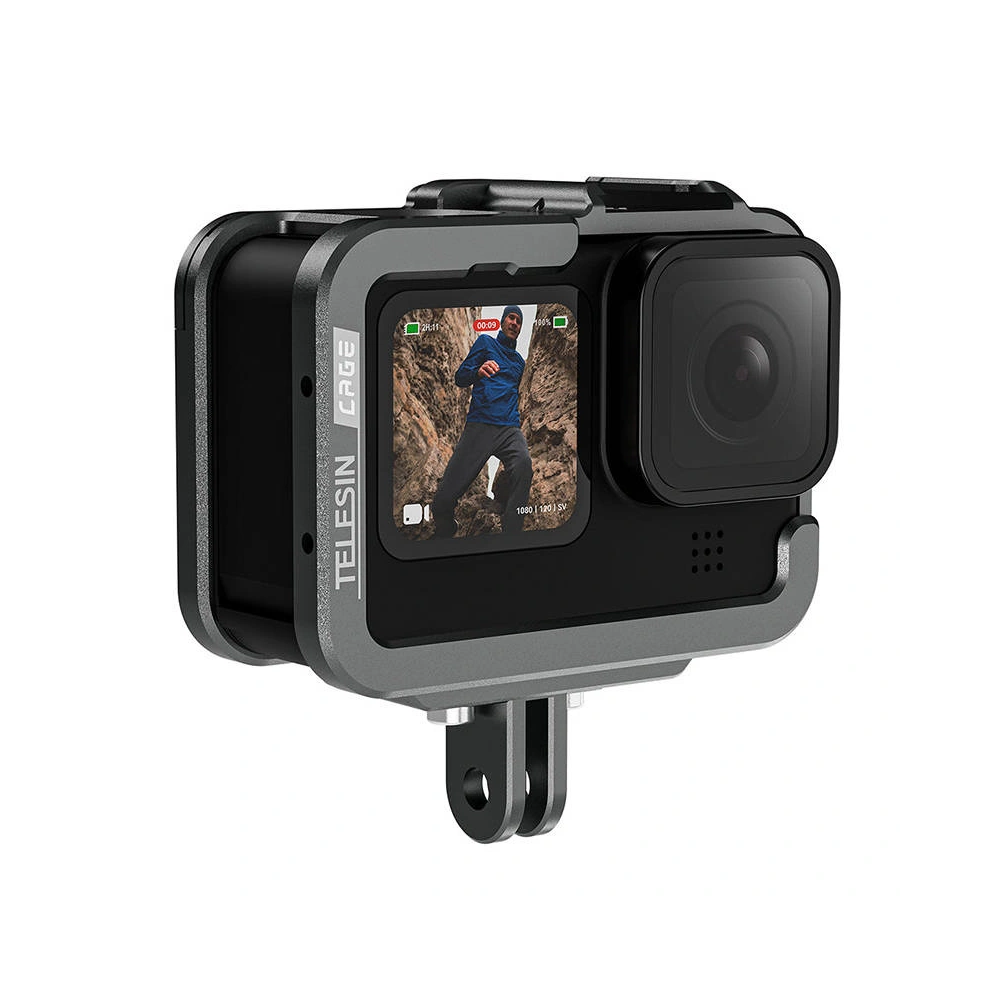 Wholesale TELESIN Aluminum Cage with Vertical Frame for GoPro Hero 11/10/9 - TLS105 - {ean13} - Hurt