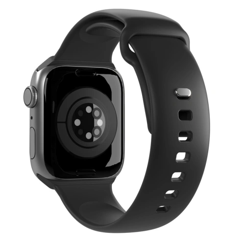 Pasek PURO ICON Apple Watch 4/5/6/7/SE/8/9/10 40/41/42mm (S/M & M/L) (Black)