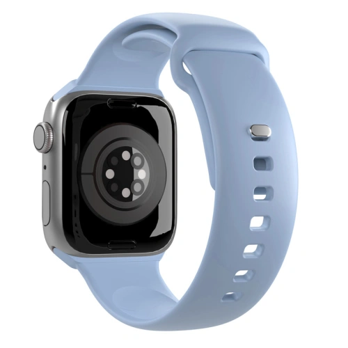Pasek PURO ICON Apple Watch 4/5/6/7/SE/8/9/10 40/41/42mm (S/M & M/L) (Powder Blue)