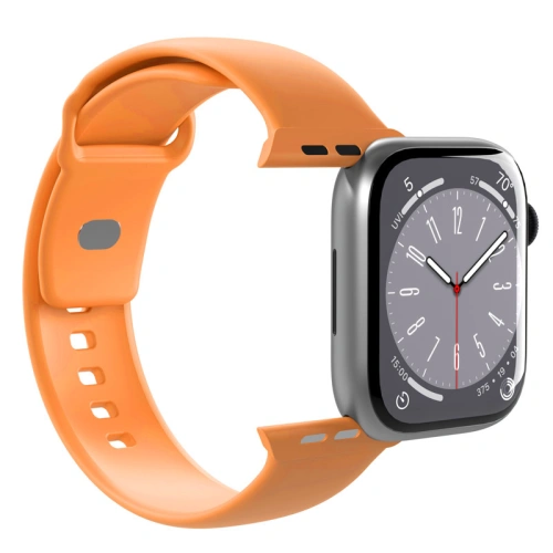 Pasek PURO ICON Apple Watch 4/5/6/7/SE/8/9/10 40/41/42mm (S/M & M/L) (Apricot)