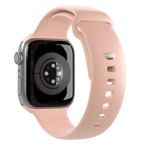 Pasek PURO ICON Apple Watch 4/5/6/7/SE/8/9/10 40/41/42mm (S/M & M/L) (Dusty Pink)