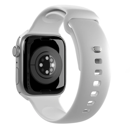 Pasek PURO ICON Apple Watch 4/5/6/7/SE/8/9/10 40/41/42mm (S/M & M/L) (White)