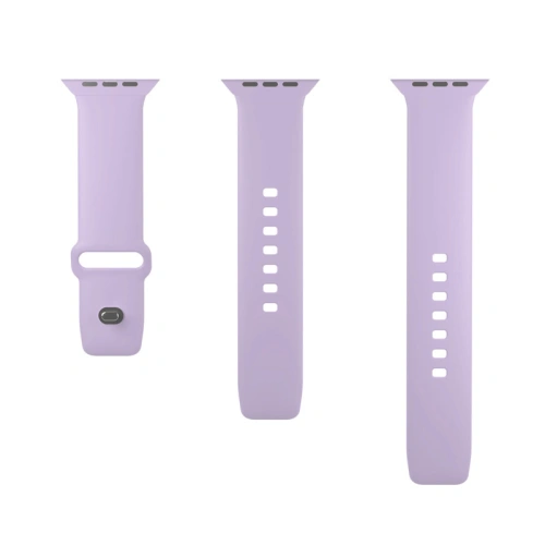 Pasek PURO ICON Apple Watch 4/5/6/7/SE/8/9/Ultra 44/45/49mm (S/M & M/L) (Tech Lavender)