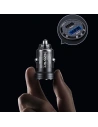 Wholesale USAMS C35 Car Charger USB-A+USB-C 45W Fast Charge black (US-CC175) - USA964 - {ean13} - Hurt